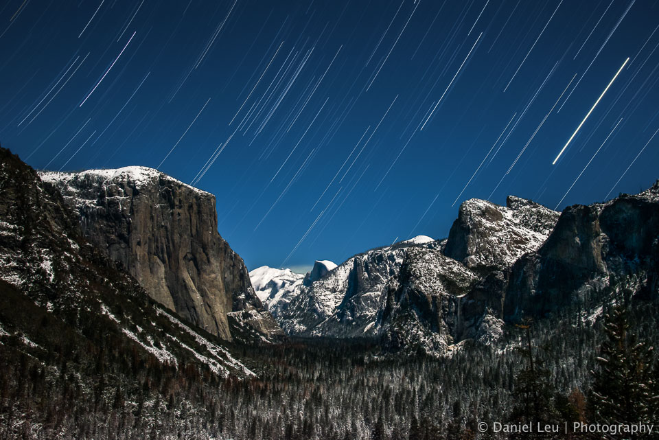 Yosemite Valley with Startrail