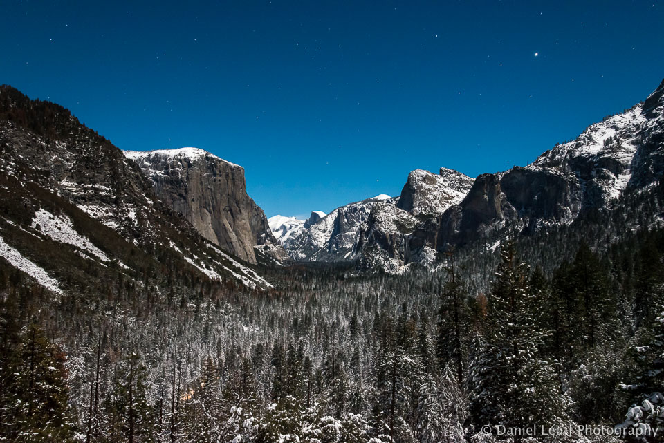 Yosemite Valley under a Starry Sky