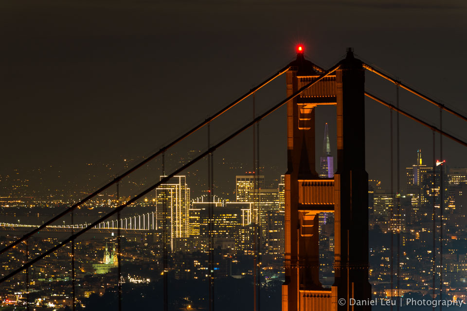 Golden Gate Bridge with Transamerica