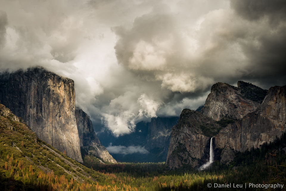 Yosemite Valley under Clouds