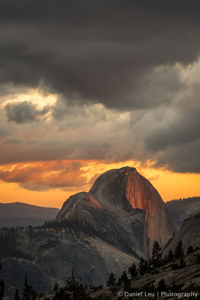 Half Dome with Alpenglow