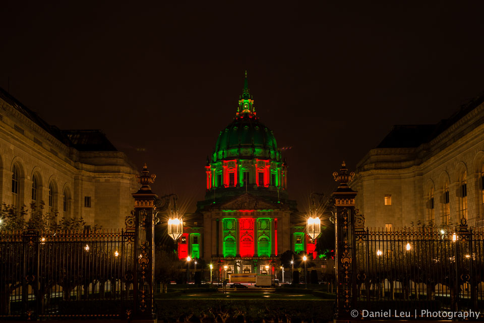 San Francisco City Hall in Festive Colors