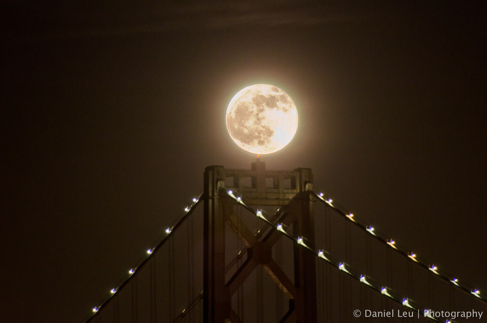 Full Moon Over Bay Bridge
