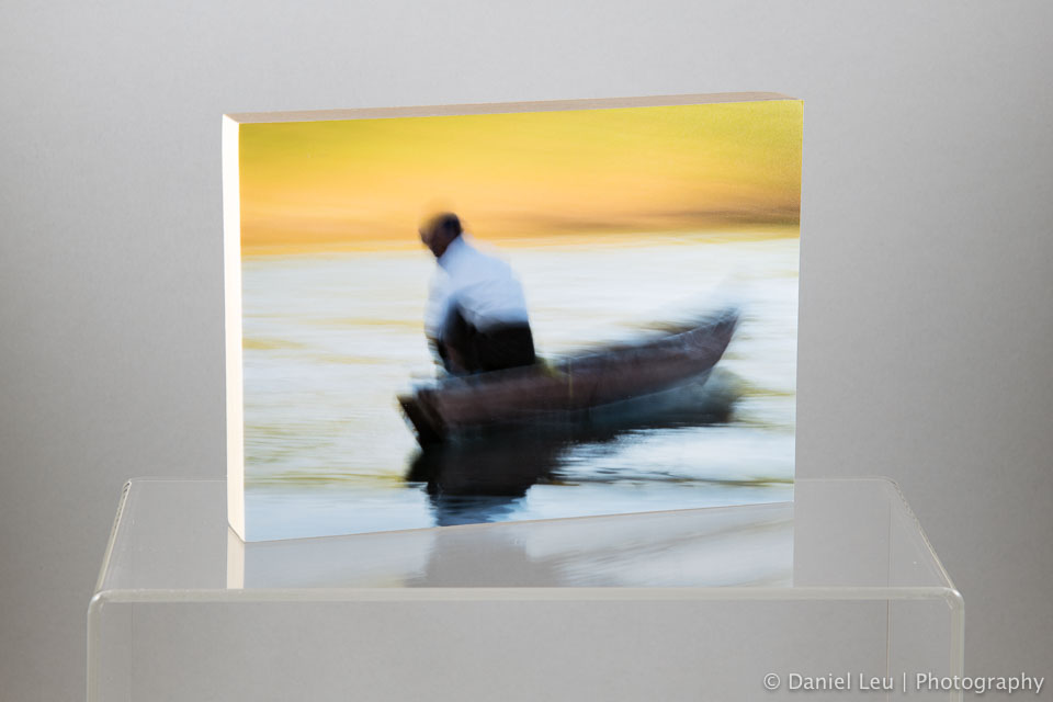 Fine art print mounted on a 5x7x0.5 sealed wood panel, varnished for UV protection. Ready to hang.